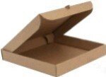 Коробка для пиццы  350*350*40мм Крафт /50шт в кор от компании "ПолиПак" ПАКЕТЫ - фото 1