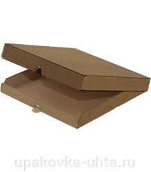 Коробка для пиццы  400*400*40мм Крафт /50шт в кор от компании "ПолиПак" ПАКЕТЫ - фото 1