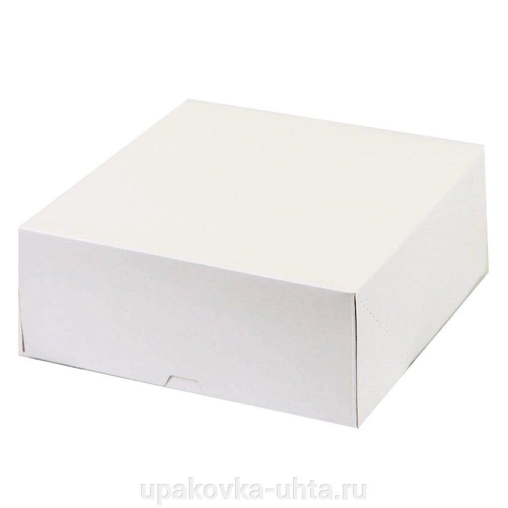 Коробка для Торта  205*205*105мм, Белая /50шт в кор от компании "ПолиПак" ПАКЕТЫ - фото 1