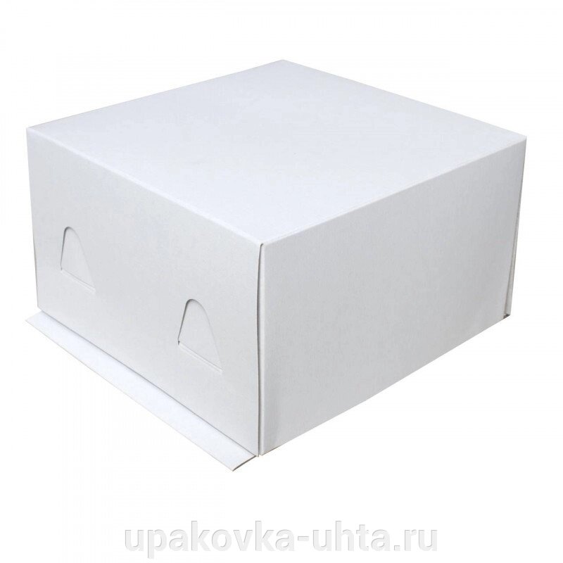 Коробка для Торта 300*300*190мм, Белая, 2кг /20шт в уп от компании "ПолиПак" ПАКЕТЫ - фото 1