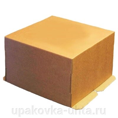 Коробка для Торта 300*300*300мм, Крафт 1-7кг /10шт в уп от компании "ПолиПак" ПАКЕТЫ - фото 1