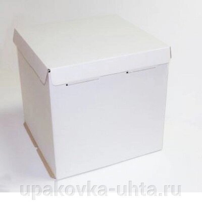 Коробка для Торта  420*420*450мм, Белая 8 кг/10шт в уп от компании "ПолиПак" ПАКЕТЫ - фото 1