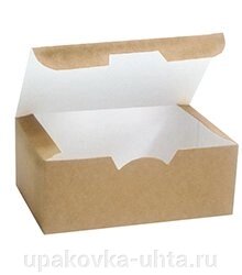 Коробка на вынос Наггетсы Крафт маленькая 115*75*45мм /200-500шт/50 от компании "ПолиПак" ПАКЕТЫ - фото 1
