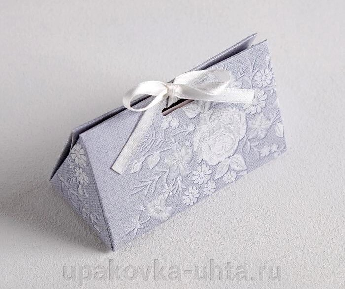 Коробка подарочная Бонбоньерка "Тебе", 100* 55* 50мм /10шт от компании "ПолиПак" ПАКЕТЫ - фото 1