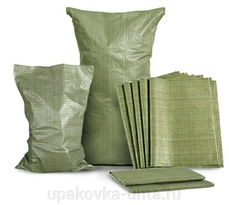 Мешок для строительного мусора  55*  95см, зеленый/100шт от компании "ПолиПак" ПАКЕТЫ - фото 1