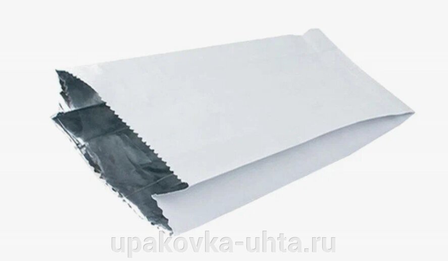 Пакет бумажн. с фольгой Белый 250*80*370мм /500шт в кор от компании "ПолиПак" ПАКЕТЫ - фото 1