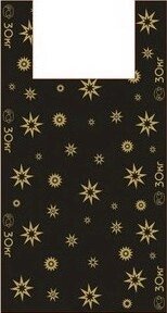 Пакет-майка  38+18*68см, 22мкм, ПНД  "Звезды" /500шт в паке/50шт в уп от компании "ПолиПак" ПАКЕТЫ - фото 1
