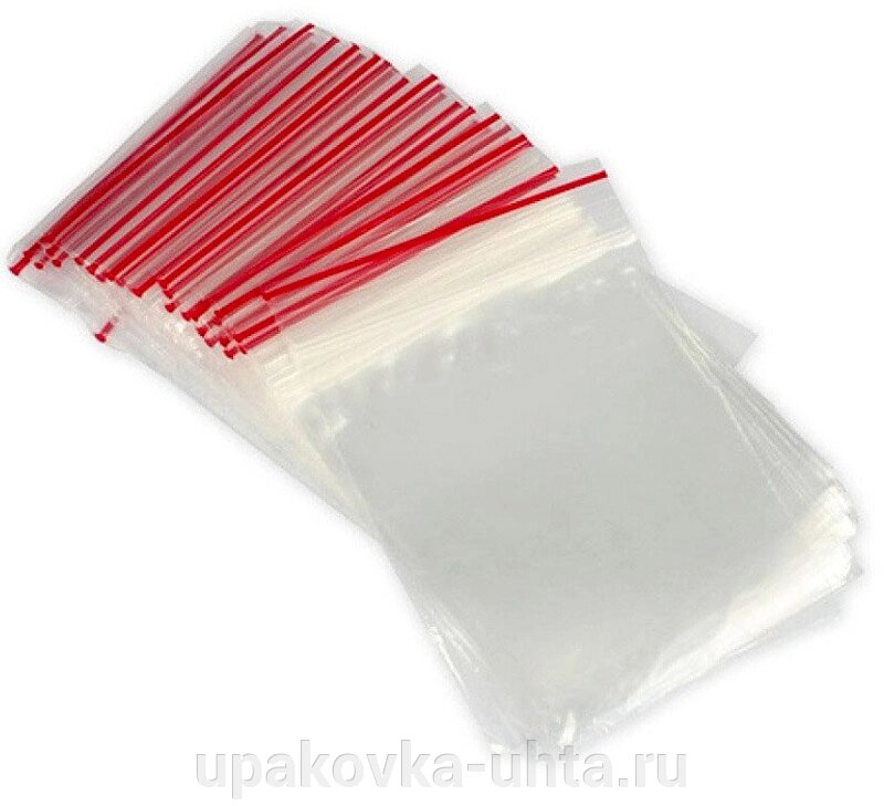 Пакет ПВД с замком (zip-lock) 12*18см, 35мкм (100шт) /60уп/10уп в кор от компании "ПолиПак" ПАКЕТЫ - фото 1