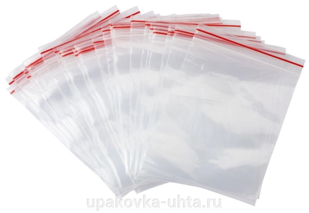 Пакет ПВД с замком (zip-lock) Прочный 20*30см, 70-80мкм (100шт) /10уп в кор от компании "ПолиПак" ПАКЕТЫ - фото 1