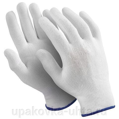 Перчатки Нейлоновые белые "L" /300пар от компании "ПолиПак" ПАКЕТЫ - фото 1