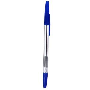 Ручка шариковая Прозрачный корпус, синий стержень 0,7мм /100шт