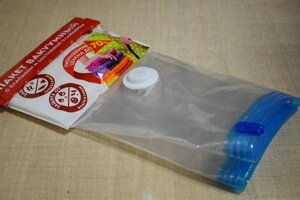 Пакет вакуумный 70*100 для хранения вещей, с клапаном и застежкой слайдером