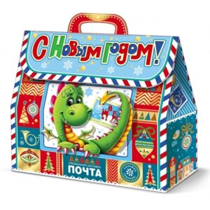 Коробка подарочная 1000гр "НГ Письмо", 120* 67*235мм /150шт в кор