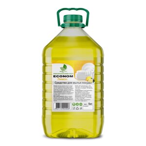 Средство д/мытья посуды 5л "ECO LINE" лимон в Республике Коми от компании "ПолиПак" ПАКЕТЫ
