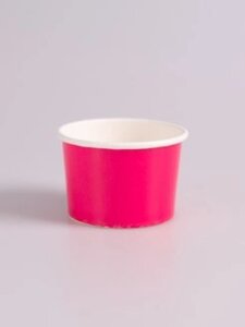 Контейнер Для Мороженого 130мл d-75, Розовый /100шт в уп
