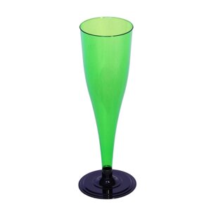 Бокал Кристалл 150мл для Шампанского, зеленый (6шт)