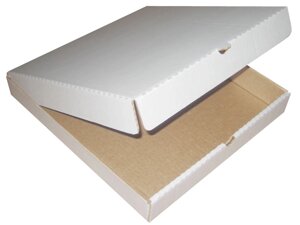 Коробка для пиццы 350*350*40мм Белая /50шт в уп