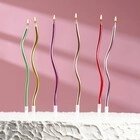 Свечи для торта "Серпантин", 16см, цветные (6шт) от компании "ПолиПак" ПАКЕТЫ - фото 1