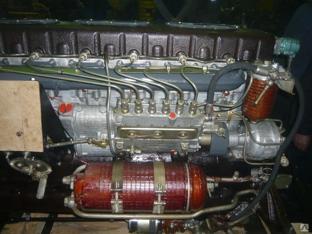 Двигатель дизельный судовой 7Д6, 7Д6-150, 7Д6-150А, 7Д6-150АФ (150 л. с. при 1500 об/мин) от компании ООО ТД "РТС" - фото 1