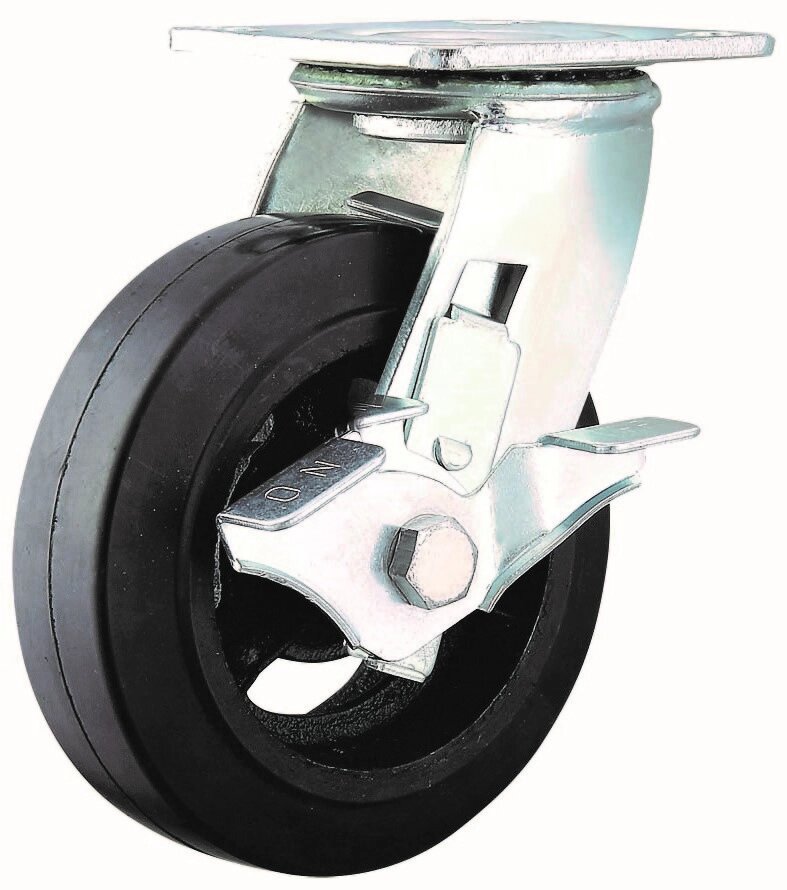 Большегрузное поворотное колесо с тормозом SCDB 42 от компании Опткомснаб - фото 1