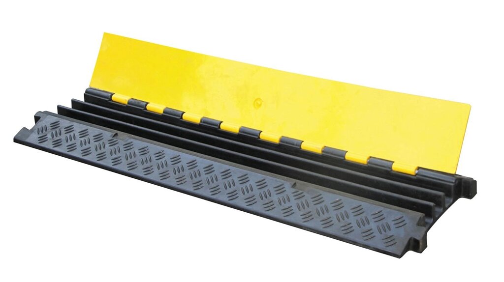 Кабель-мост ККР-3-20 из резины черного цвета и крышкой желтого цвета от компании Юнистройком - фото 1