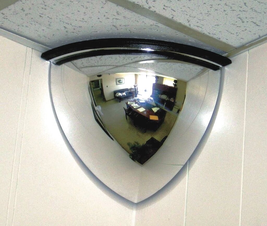 Купольное зеркало четверть сферы от компании Опткомснаб - фото 1