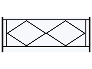 Забор декоративный металлический