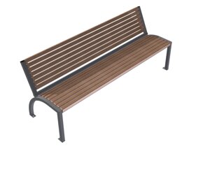 Скамейка для беседки с деревянными досками 1,5 метра