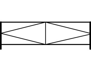 Ограждение газонное AB-5004 эконом