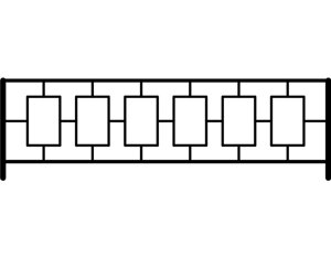 Ограждение газонное AB-5013 эконом