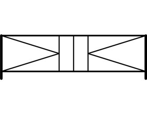 Ограждение газонное AB-5005 эконом