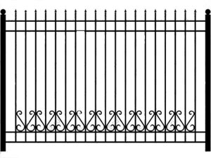 Секция забора кованая ННЗ-009 2м