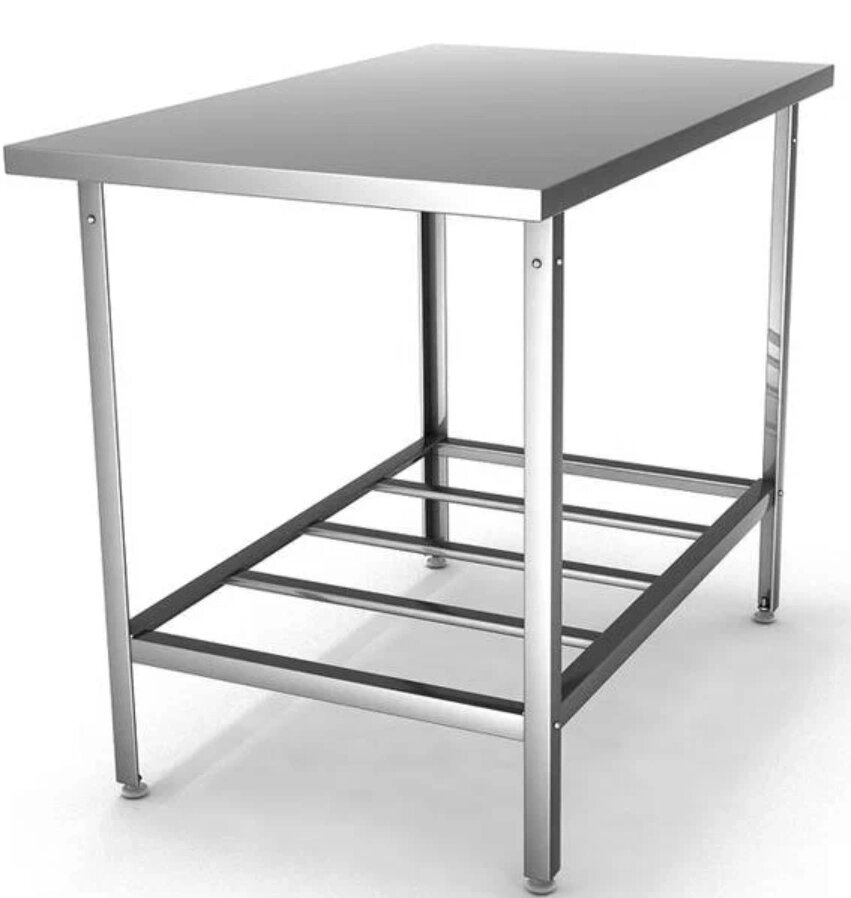 Разделочные столы из нержавейки для проведения работ в помещениях общепита, на кухнях профессионального типа 34.2 кг от компании Опткомснаб - фото 1