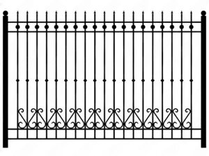Секция забора кованая ННЗ-013 1.2м
