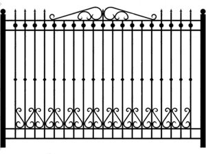 Секция забора кованая ННЗ-014 1.2м
