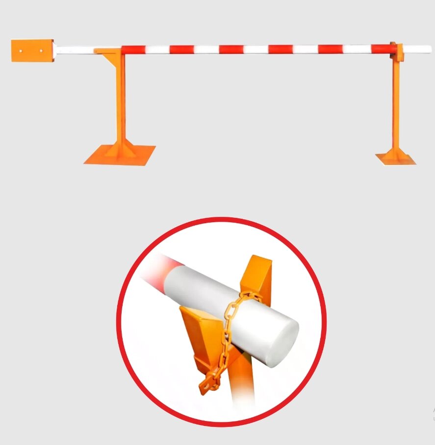 Шлагбаум ручной механический 2.5м от компании Опткомснаб - фото 1