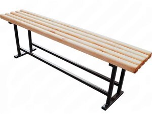 Скамейка AB-1002-1500 уличная с деревянными досками