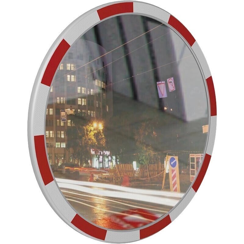 Зеркало дорожное со светоотражающей окантовкой круглое 800мм от компании Опткомснаб - фото 1