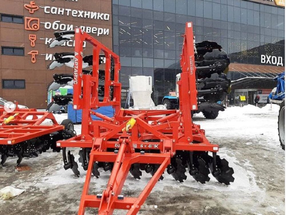 Борона дисковая БДМ 6х4 ПК прицепная, с планчатым катком, необслуживаемый корпус от компании М-АГРО ТД - фото 1