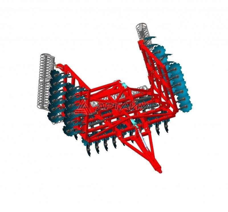 Борона дисковая БДМ 9м ПК четырехрядная, прицепная от компании М-АГРО ТД - фото 1
