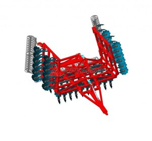 Борона дисковая БДМ 9м ПК четырехрядная, прицепная