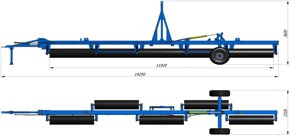 Каток водоналивной гидрофицированный КВНГ-12 480 мм