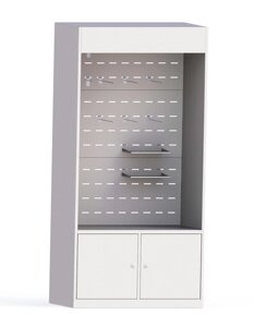 Стенд для хранения СИЗ металлический открытый (1230х435х2200) -1,5мм
