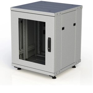 Шкаф серверный напольный 24U 600x1000 дверь стекло