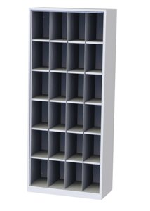 Шкаф для хранения СИЗ (противогазов) 24 ячейки (1800х600х400) без двери