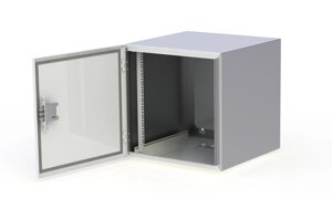 Шкаф антивандальный настенный 19" 12U 600x350 IP54