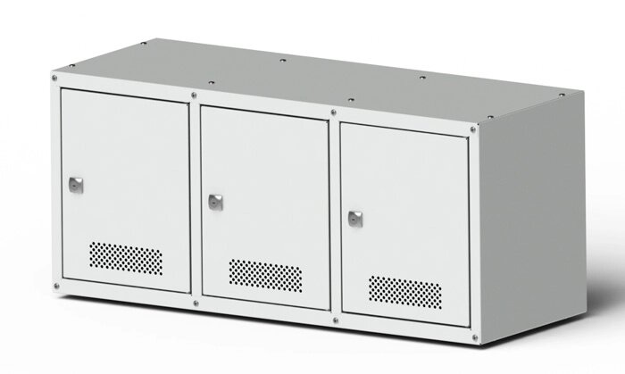 Шкаф для хранения СИЗ 3 ячейки (800х350х300) от компании ООО КОЛМЭН-ПЛЮС - фото 1