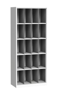 Шкаф для хранения СИЗ (противогазов) 20 ячеек (1870х800х400) без дверей