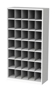 Шкаф для хранения СИЗ (противогазов) 35 ячеек (1750х900х400) без дверей