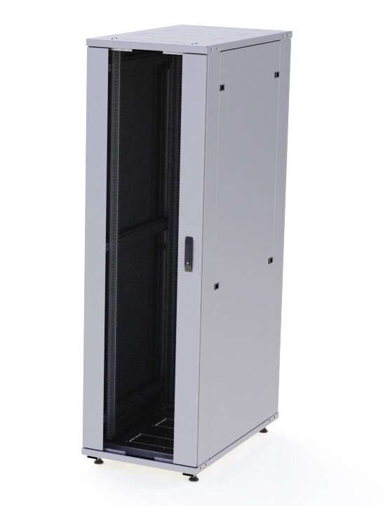 Шкаф серверный напольный 27U 800x800 дверь стекло от компании ООО КОЛМЭН-ПЛЮС - фото 1